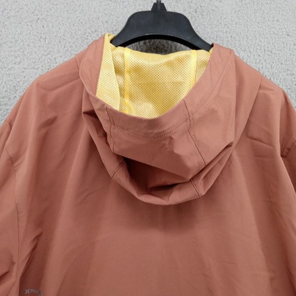Hurley Jacket Mens Medium Mauve Black Logo Phantom Packable Windbreaker Anorak - Picture 8 of 12